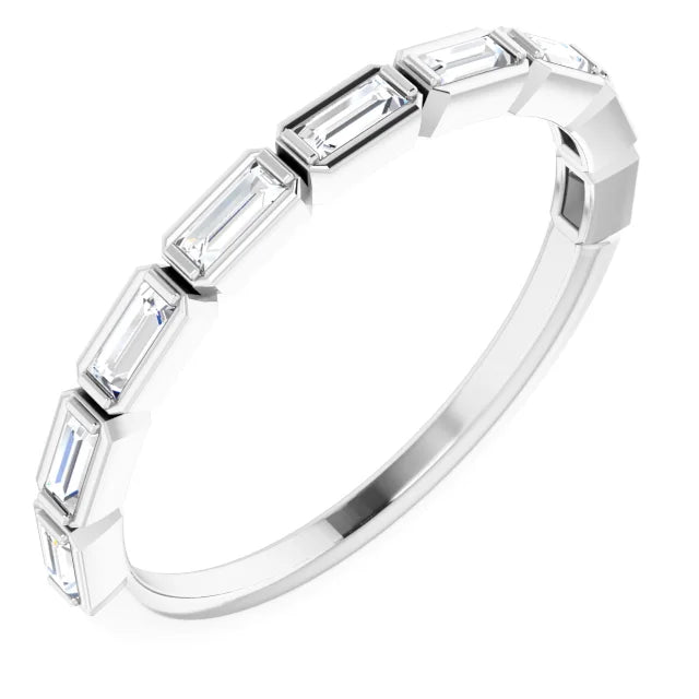 East to West Baguette Diamond Band