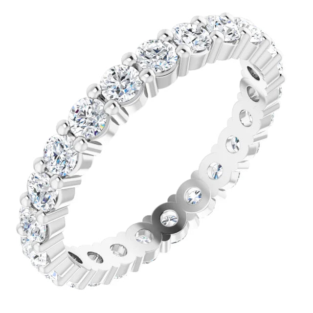 Diamond Champagne Eternity Band