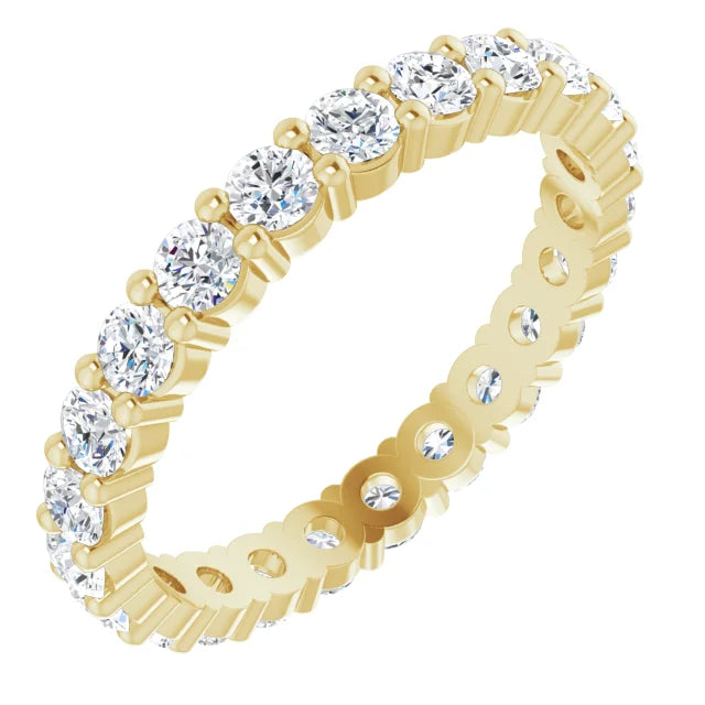 Diamond Champagne Eternity Band