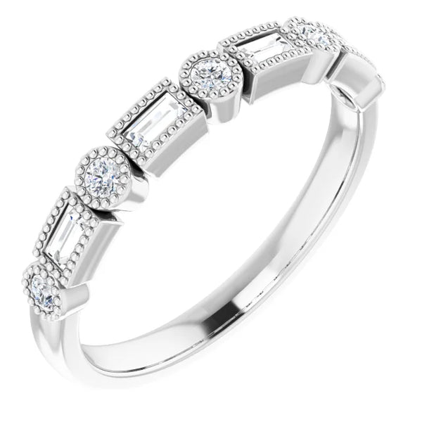 1/4 CTW Fancy Bezel Band