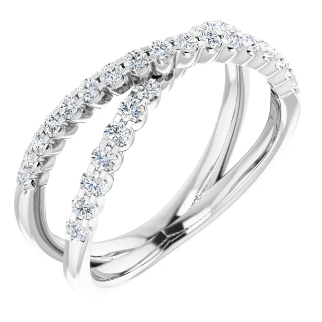 Lab-Grown Diamond Criss Cross Ring